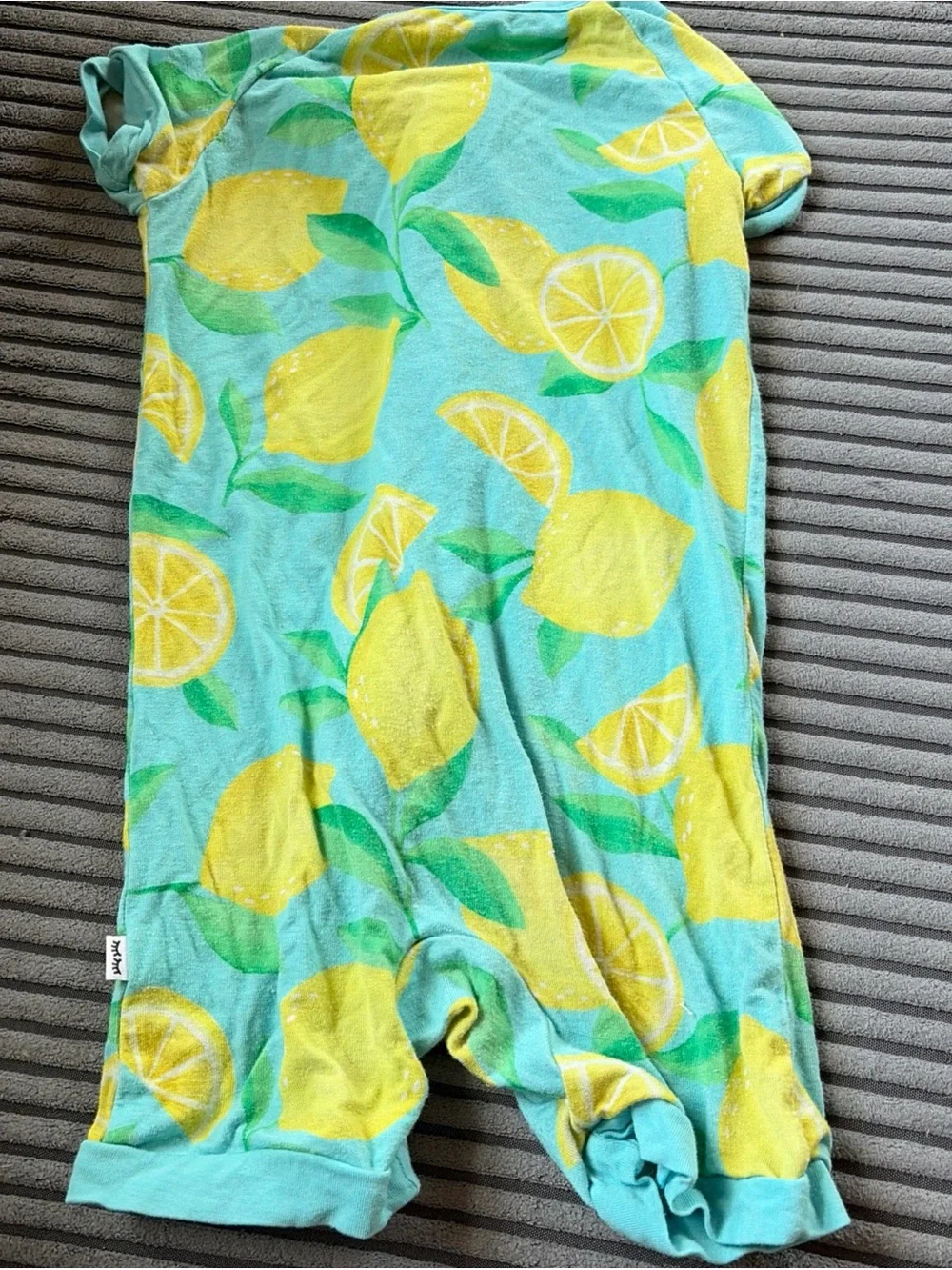 Little Sleepies Shorty Zippy Bundle Of 4 6-12 Mo Unisex Turtle Lemon Ice Cream